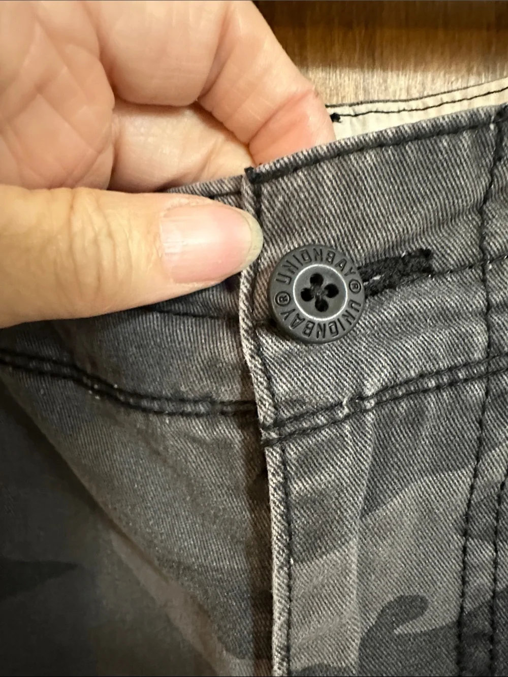 UNIONBAY Gray Camo Cargo Shorts